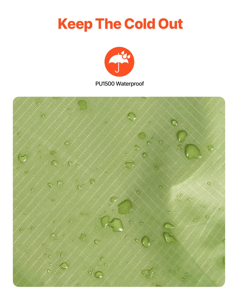 VEVOR 220 GSM fleece inner layer provides soft warmth.