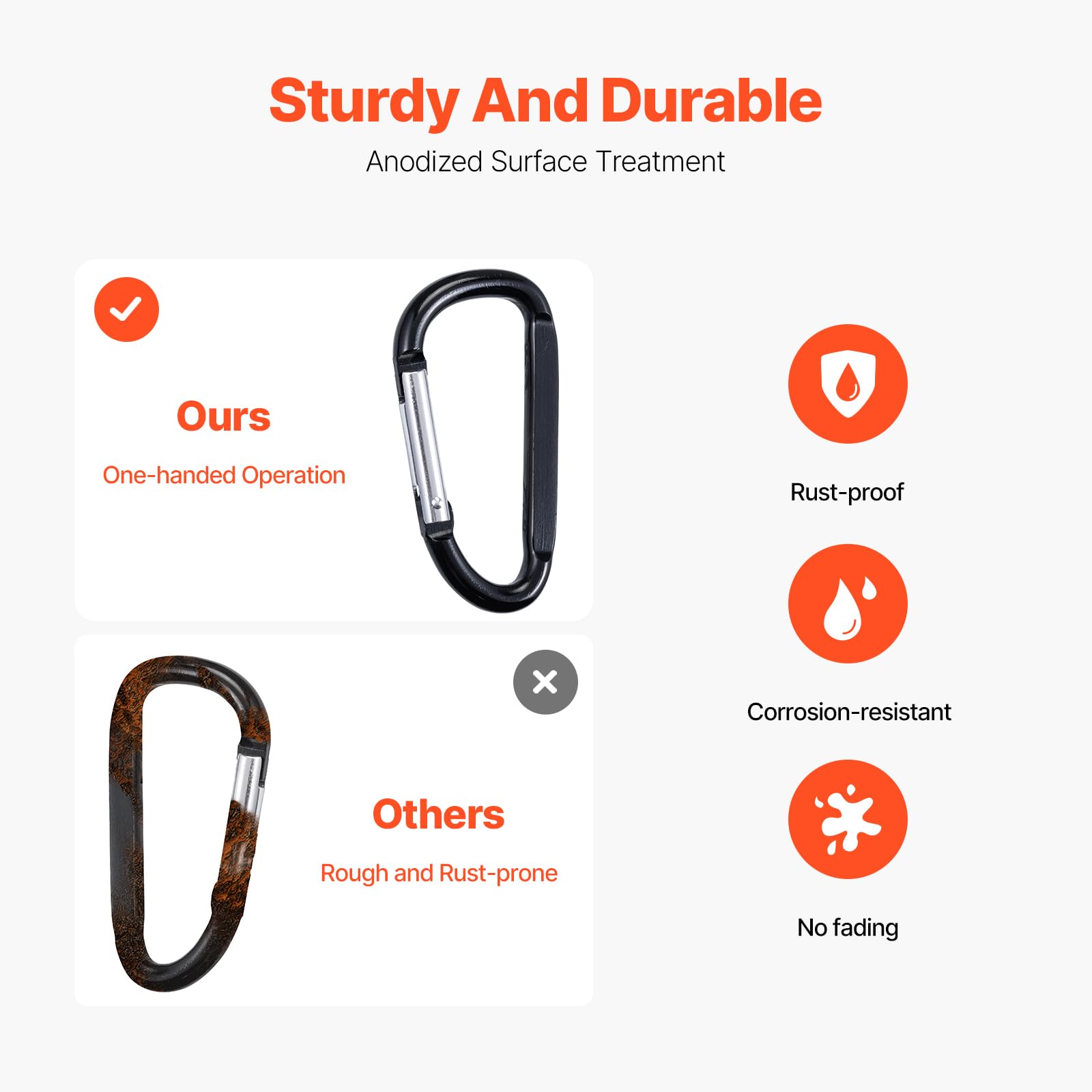 Compact 3.07-inch carabiner designed for lightweight travel and everyday use