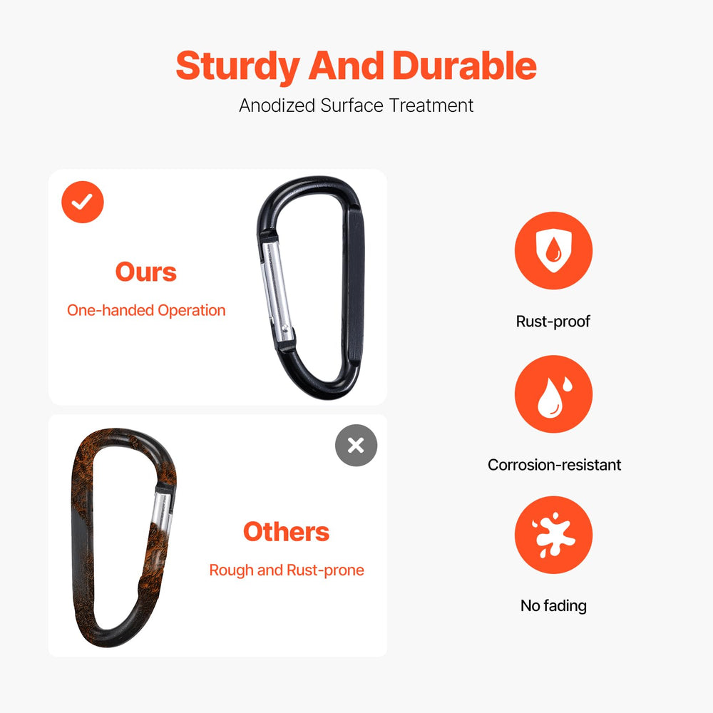 Compact 3.07-inch carabiner designed for lightweight travel and everyday use