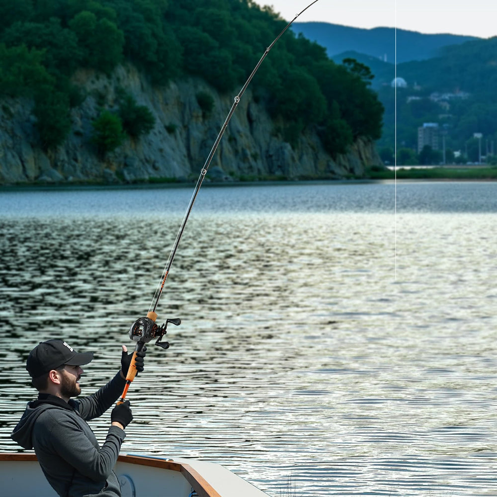 VEVOR 6-15 lb line weight enables versatile freshwater fishing