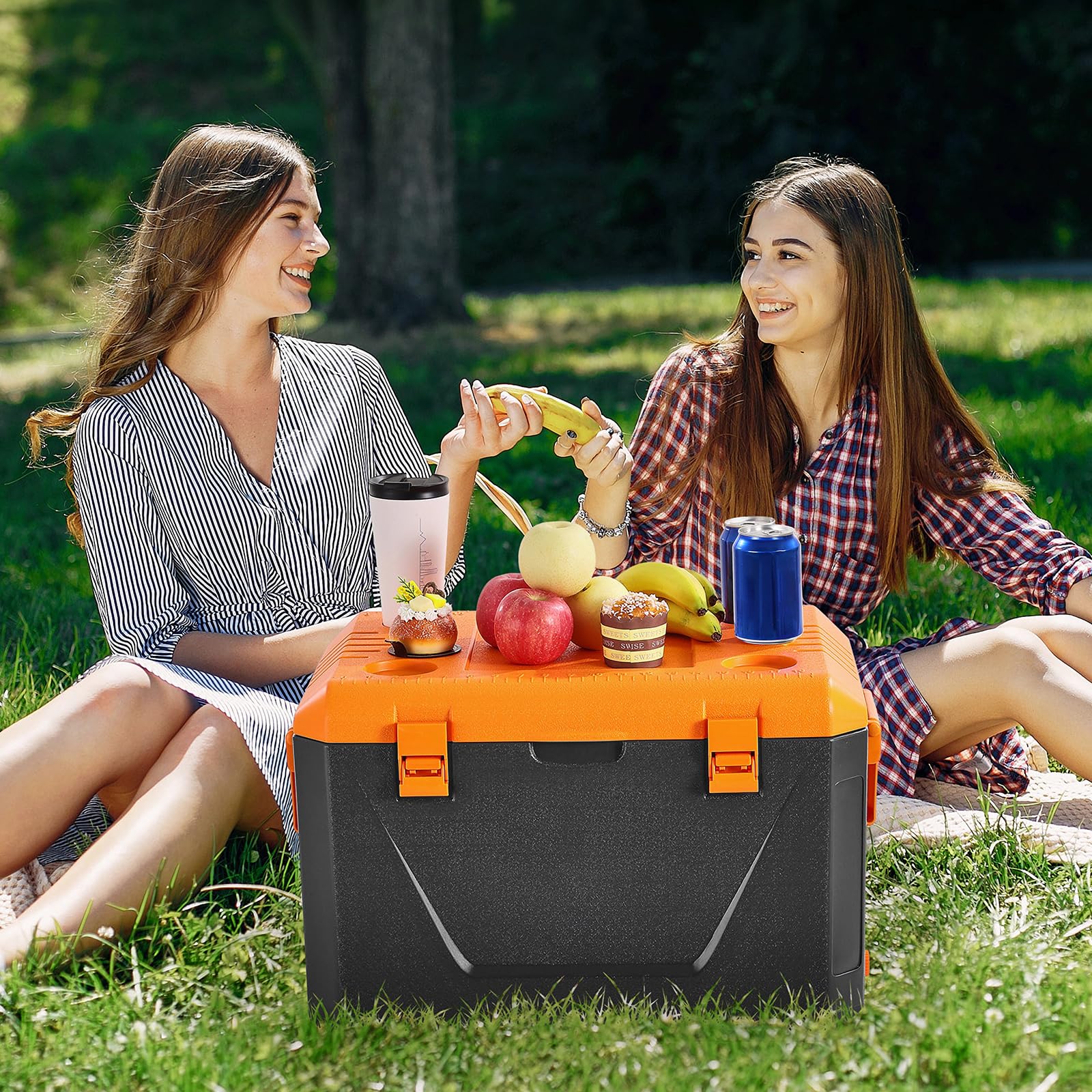 VEVOR portable cooler ready for family picnics and camping