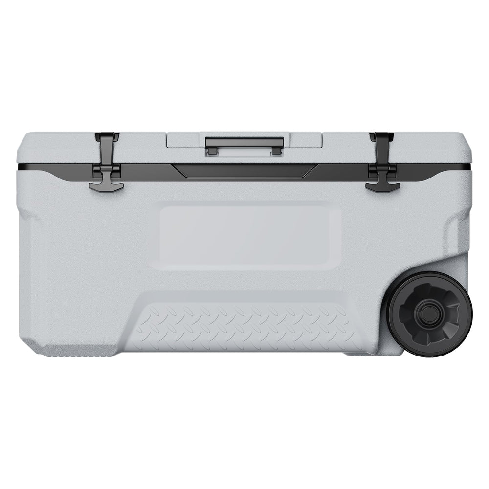 VEVOR 74QT cooler in family picnic setup on table.