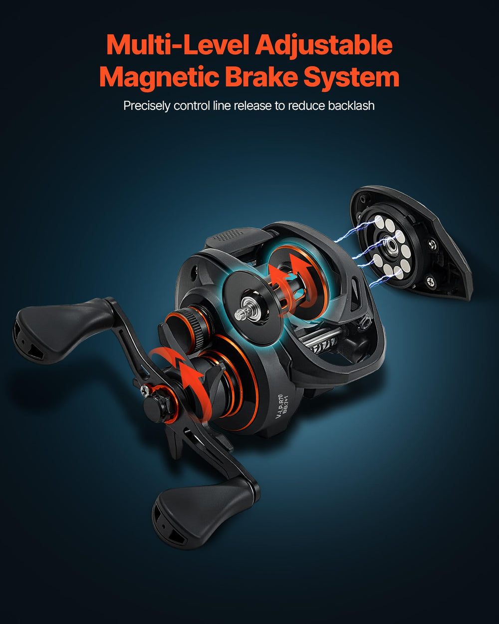 VEVOR 7+1 ball bearings ensure smooth line flow