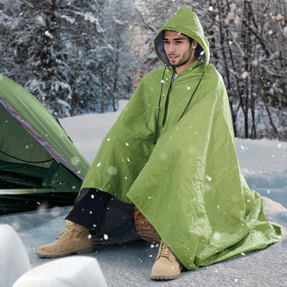 VEVOR army green blanket delivers cozy warmth outdoors.