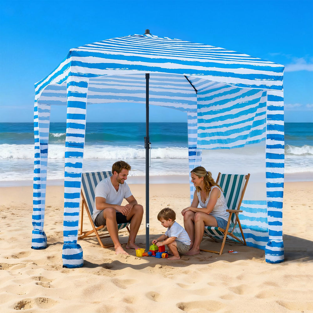 VEVOR cabana includes carrying bag for easy transport.
