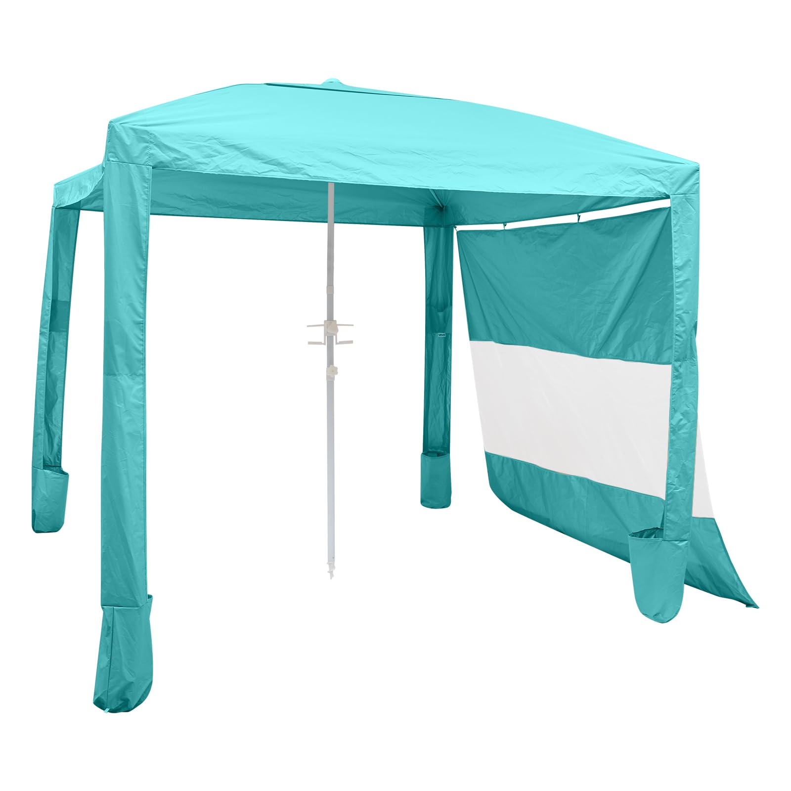 VEVOR Beach Cabana shade area keeps you cool outdoors.