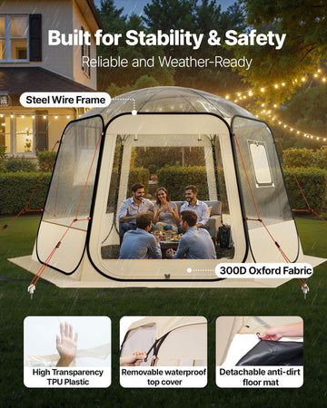 VEVOR bubble tent offers a 540-degree view for immersive nature moments.