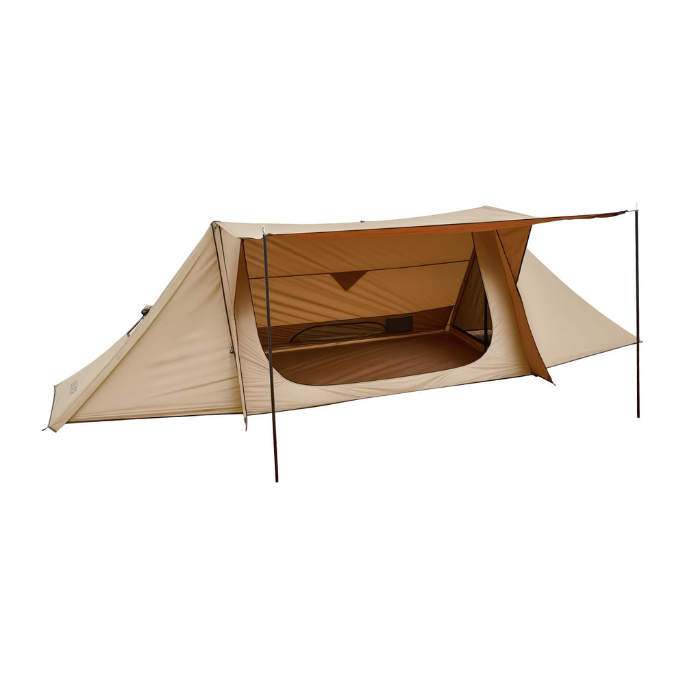 VEVOR Camping Hot Tent front view shows a compact two-person shelter for outdoor adventures.