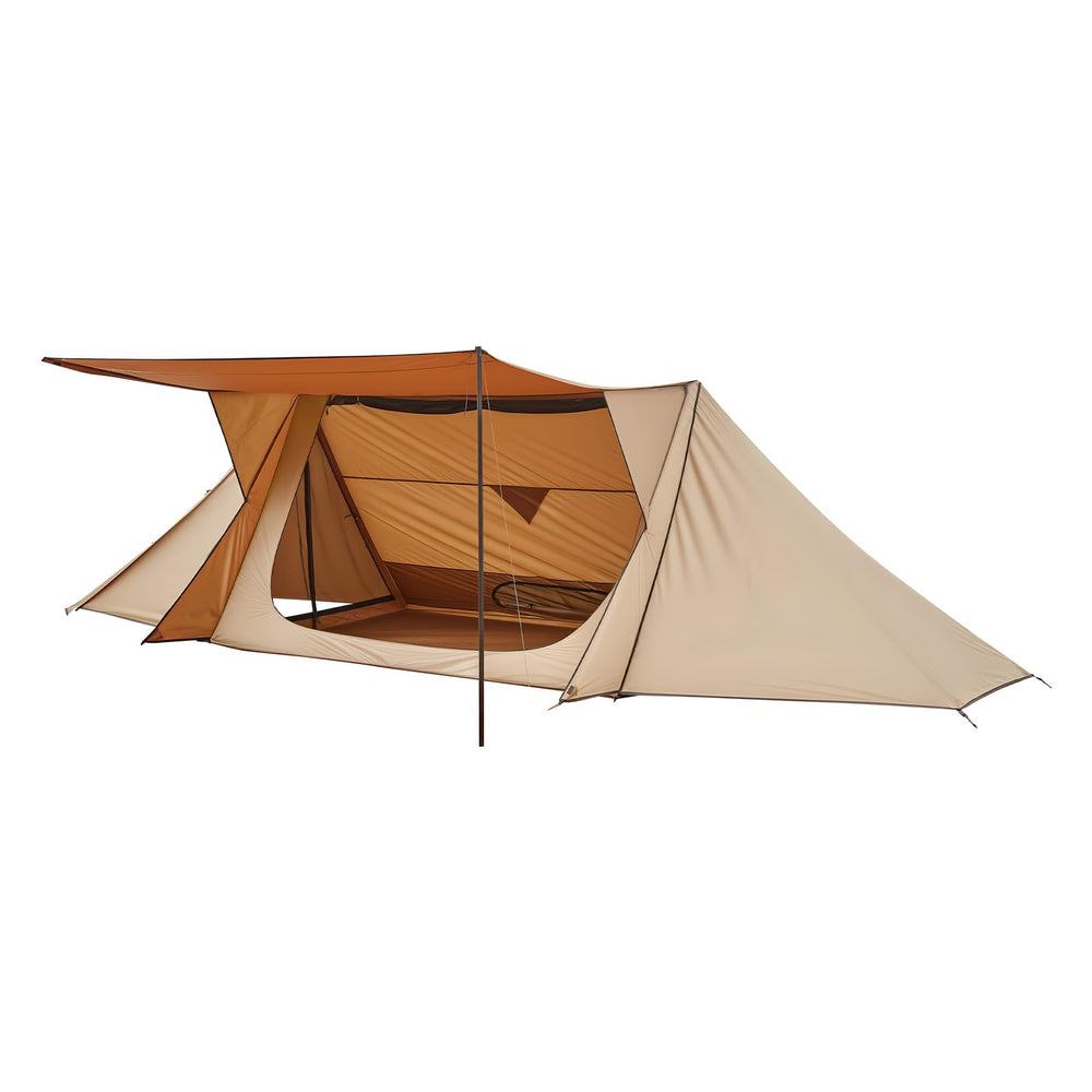 VEVOR Camping Hot Tent includes two tarp poles for quick setup.