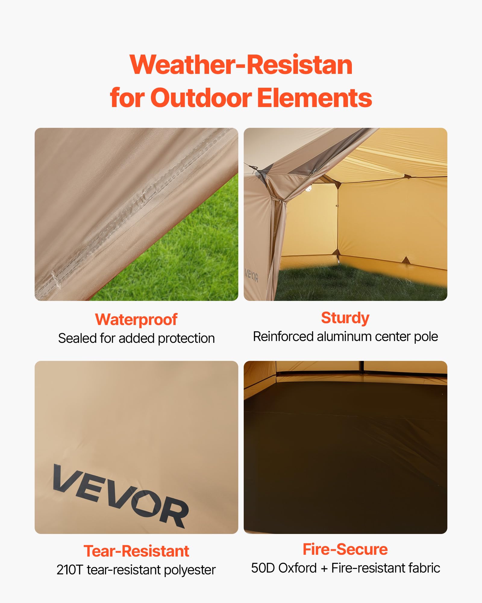 VEVOR tent ventilation system reduces condensation for comfortable interior