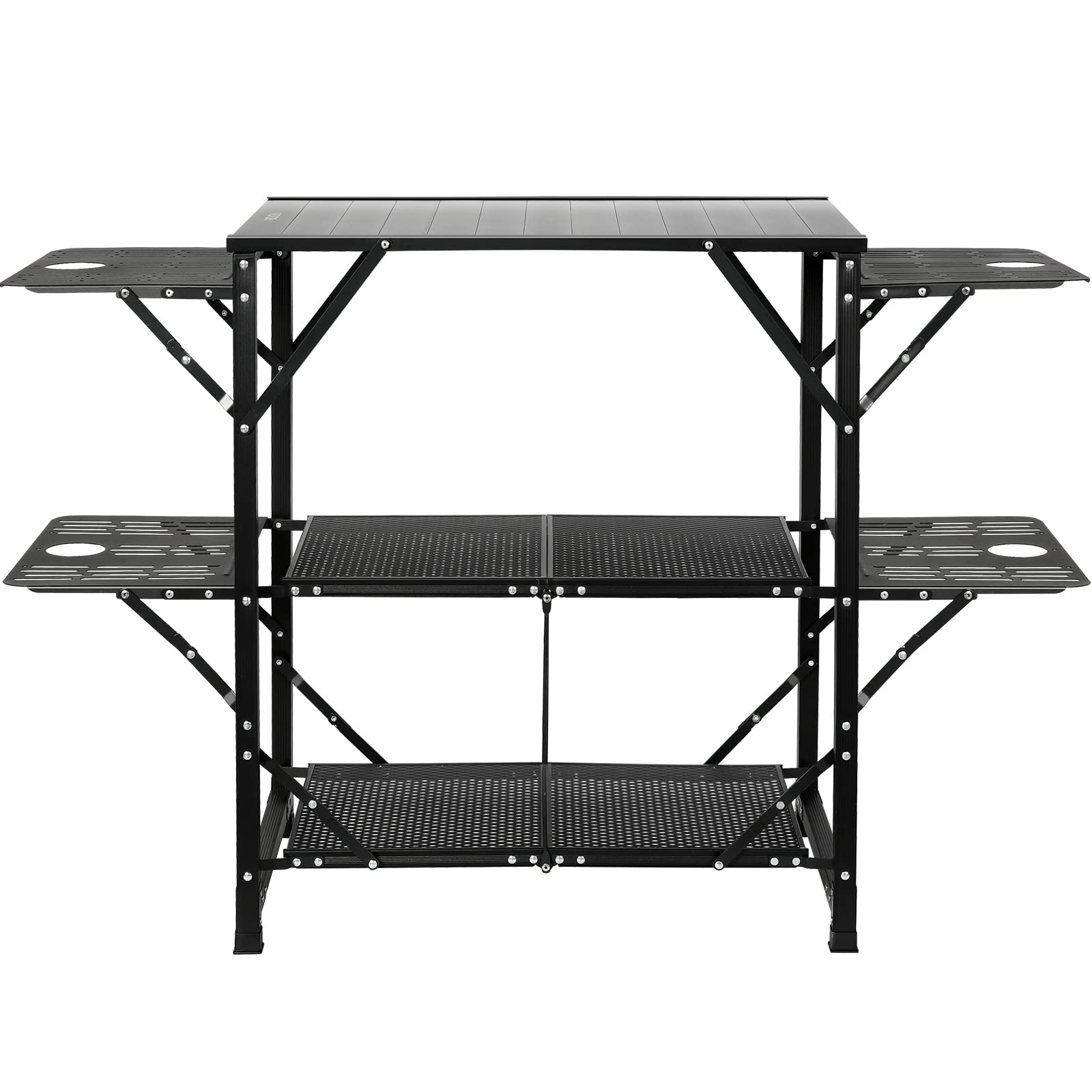 VEVOR versatile outdoor table for RV trips, camping, beach, and picnics.