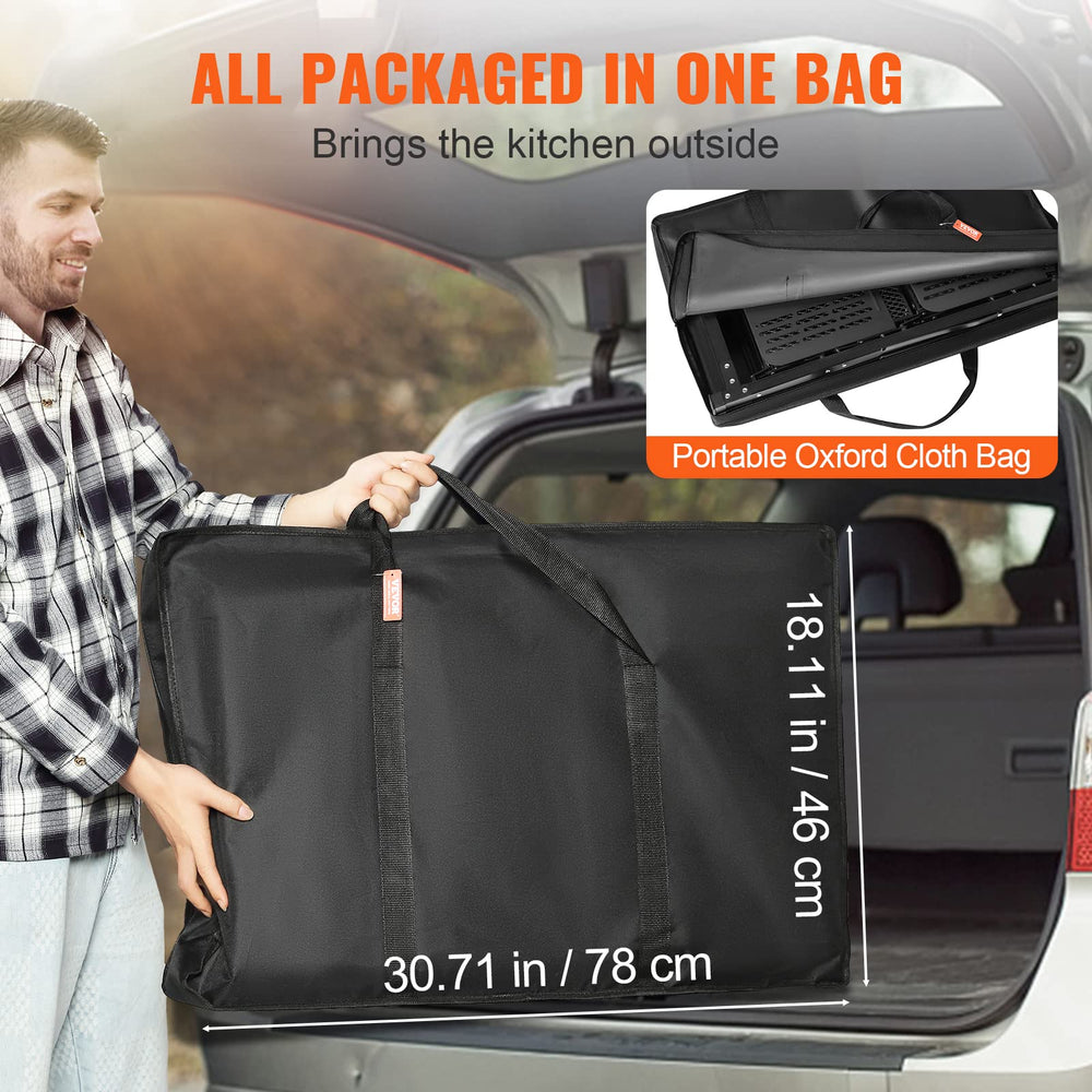 VEVOR reinforced triangular frame enhances stability under heavy loads.