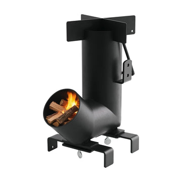VEVOR camping rocket stove in-use cooking showcases fast boil times