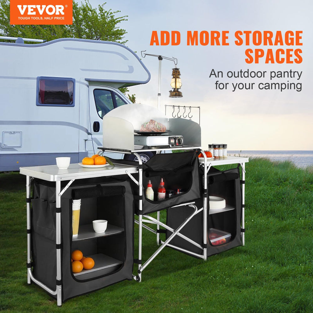 VEVOR folding kitchen table zippered storage bag for easy transport