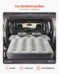 VEVOR car air mattress flocked surface for soft, cozy camping nights
