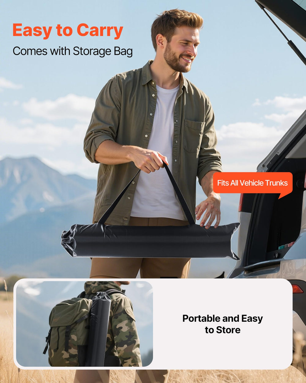 VEVOR Deer Drag Sled with storage bag for easy packing
