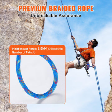 VEVOR blue rope braided texture supports durability in harsh weather.