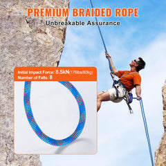 VEVOR blue rope braided texture supports durability in harsh weather.