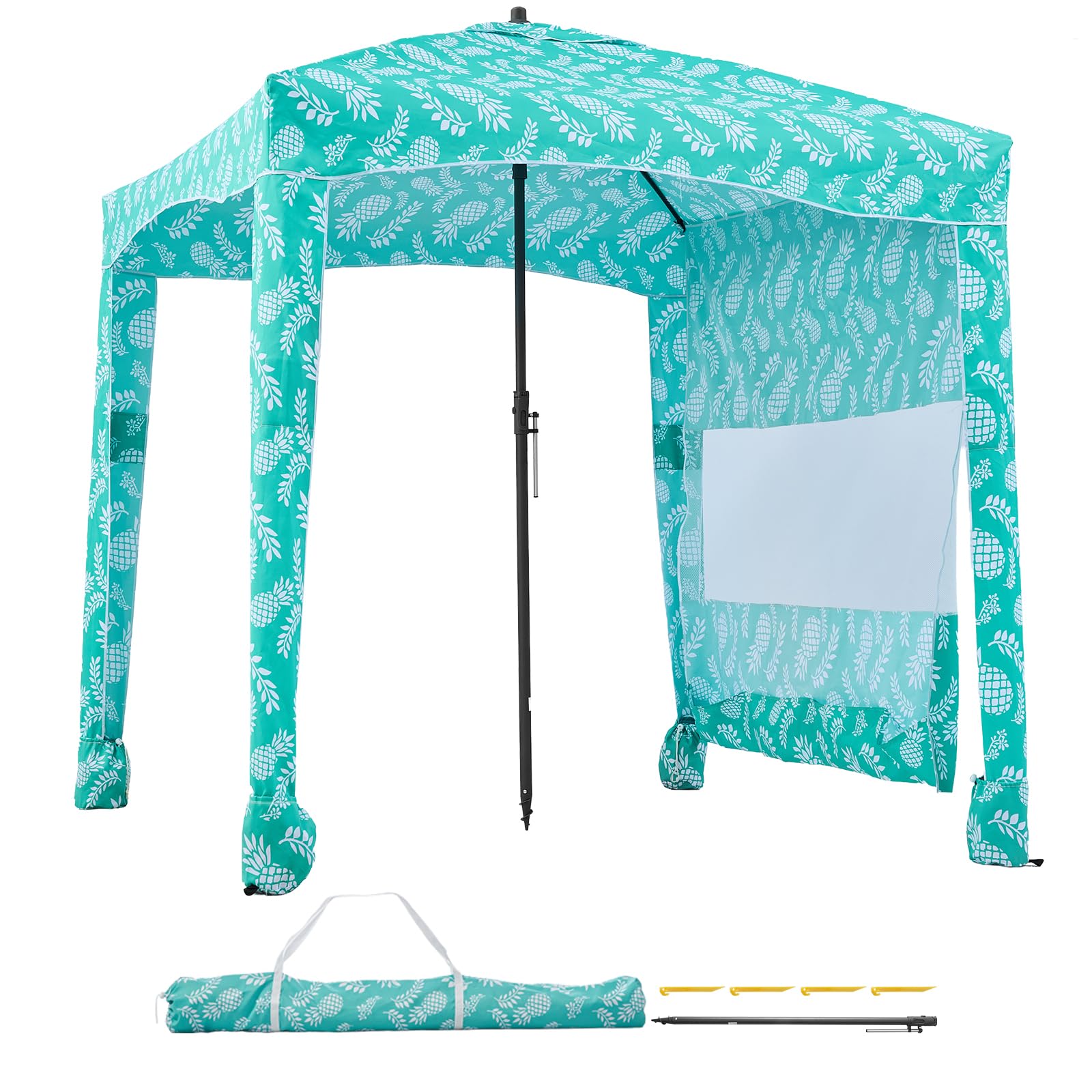 VEVOR Beach Cabana large family shelter accommodates two people plus gear.