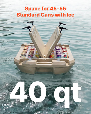 VEVOR apricot floating cooler interior storage area for dry items