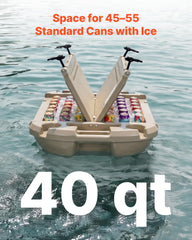 VEVOR apricot floating cooler interior storage area for dry items