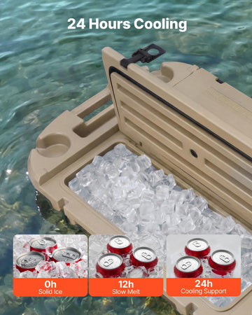 VEVOR apricot floating cooler tow rope ready for water transport