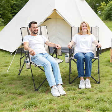 VEVOR chair shows three recline positions for customizable comfort