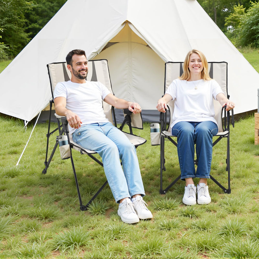 VEVOR chair shows three recline positions for customizable comfort