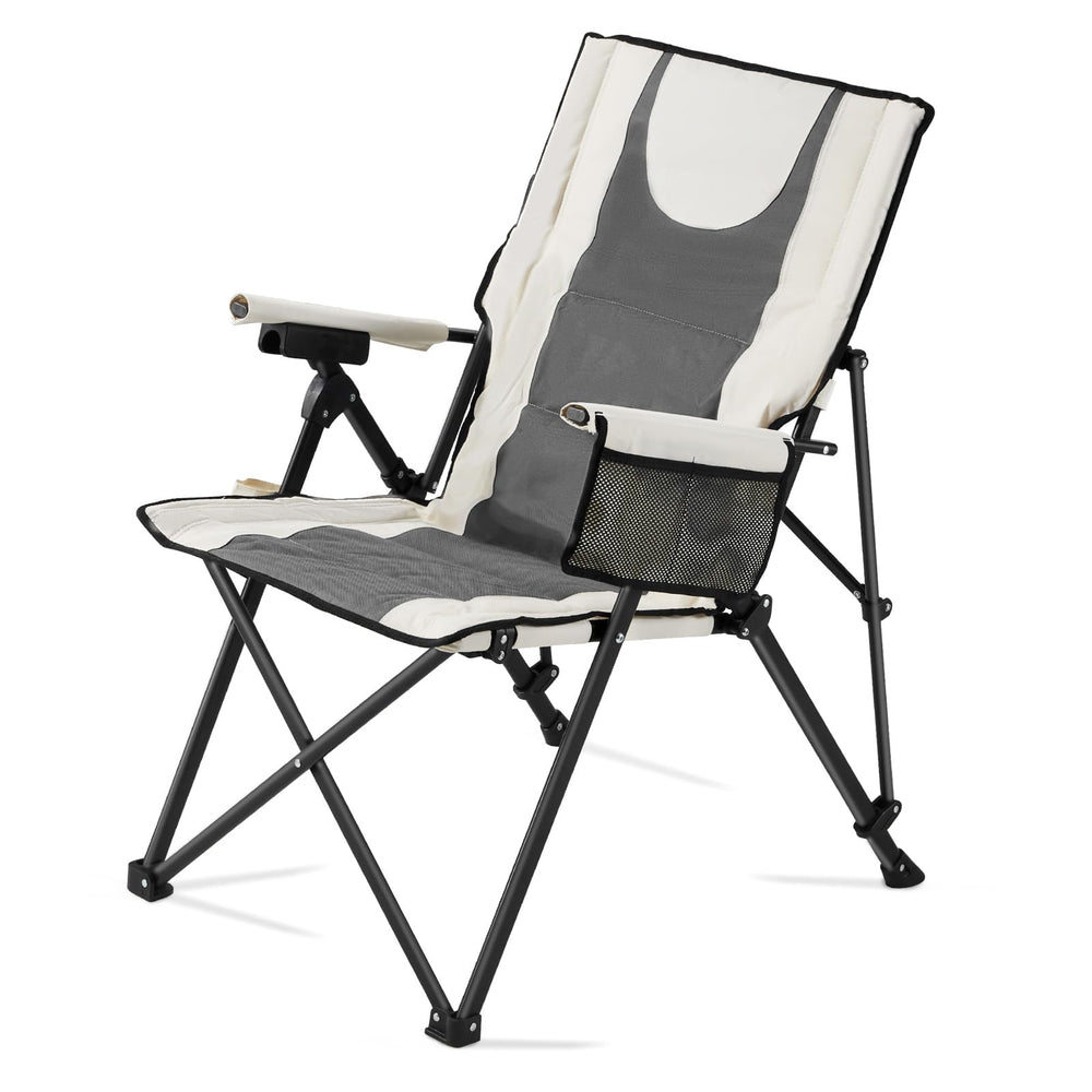 VEVOR folding camping chair with high back supports long outdoor sessions