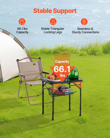 VEVOR foldable design stores compactly in a car trunk or closet.