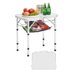 VEVOR folding camping table tabletop spacious surface for meals outdoors.
