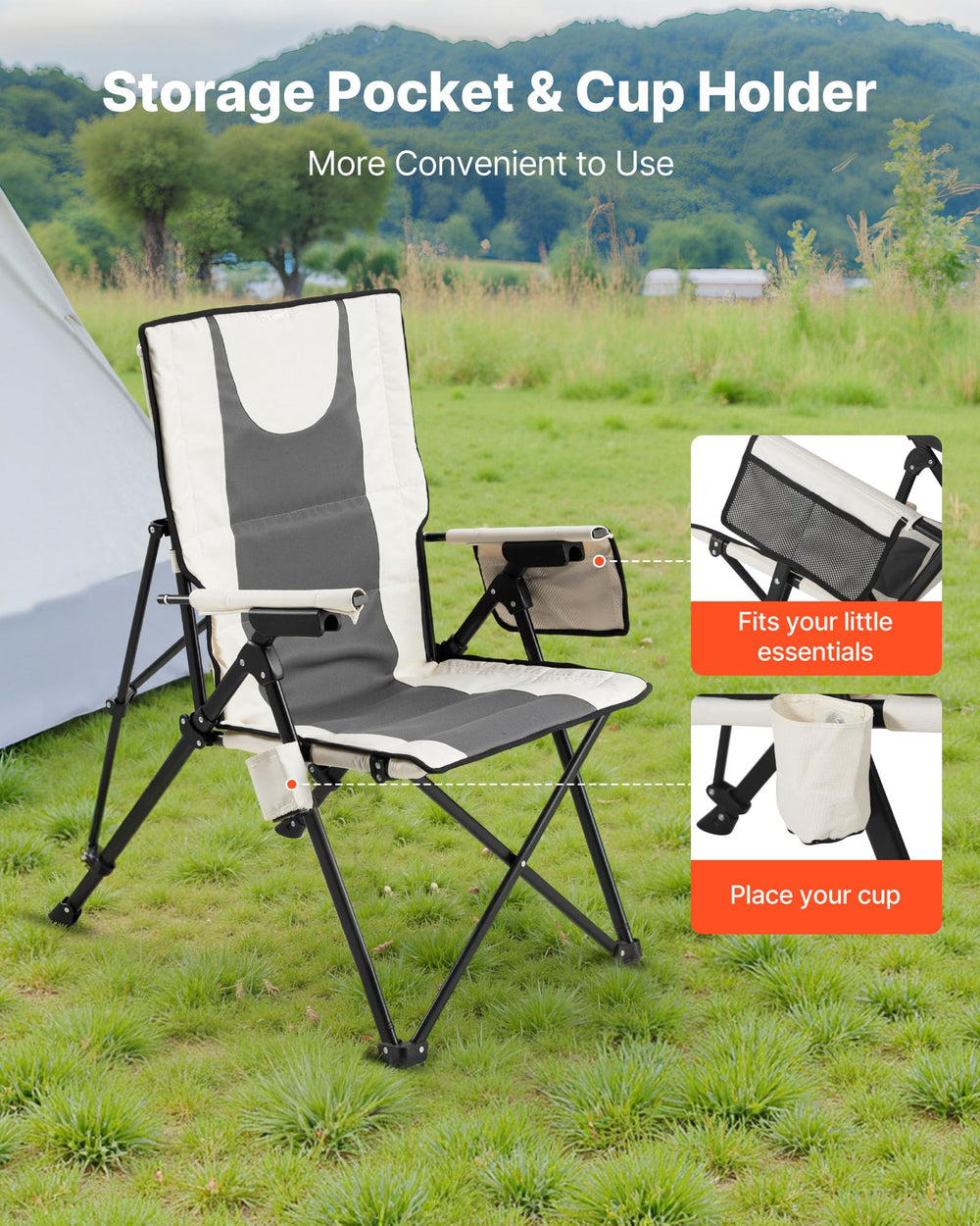 VEVOR padded seating with armrest and headrest for comfort