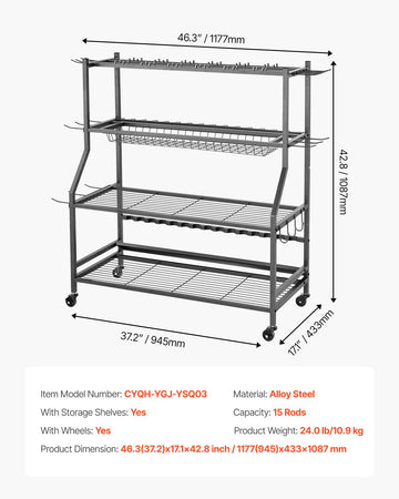 VEVOR versatile rod storage makes a thoughtful gift for fishing enthusiasts.