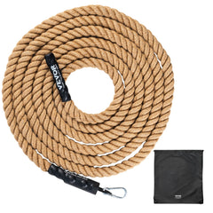 VEVOR gym climbing rope with 1.5-inch diameter provides strong grip for indoor workouts