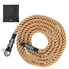 VEVOR gym climbing rope with heat-shrink end caps for durable ends and safer attachment