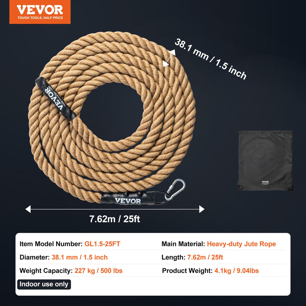 VEVOR rope stored in its dry ventilation bag