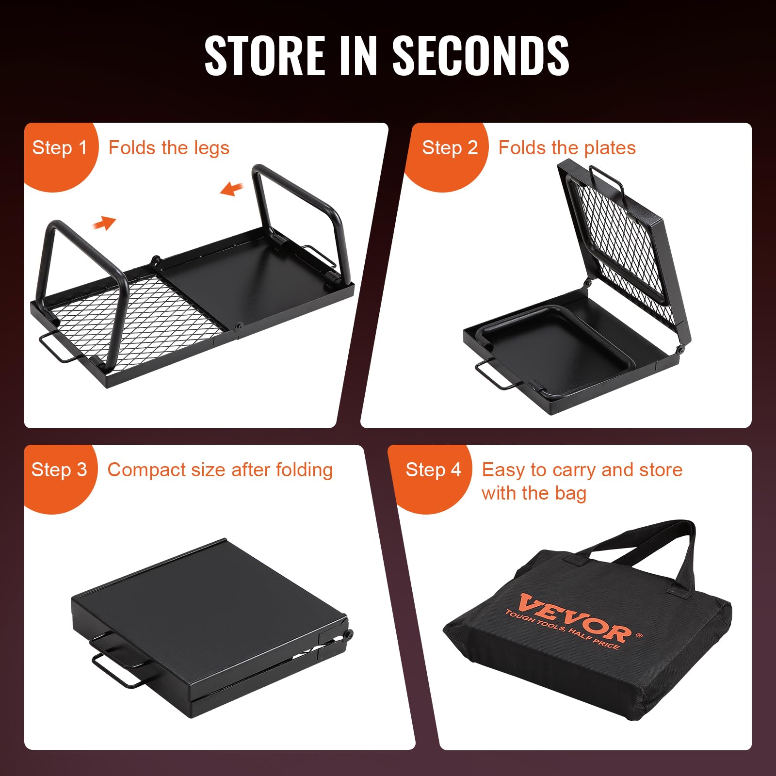 VEVOR heat resistance up to 572°F (300°C) for diverse cooking tasks