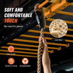 VEVOR rope ends show heat shrink caps for durable end protection
