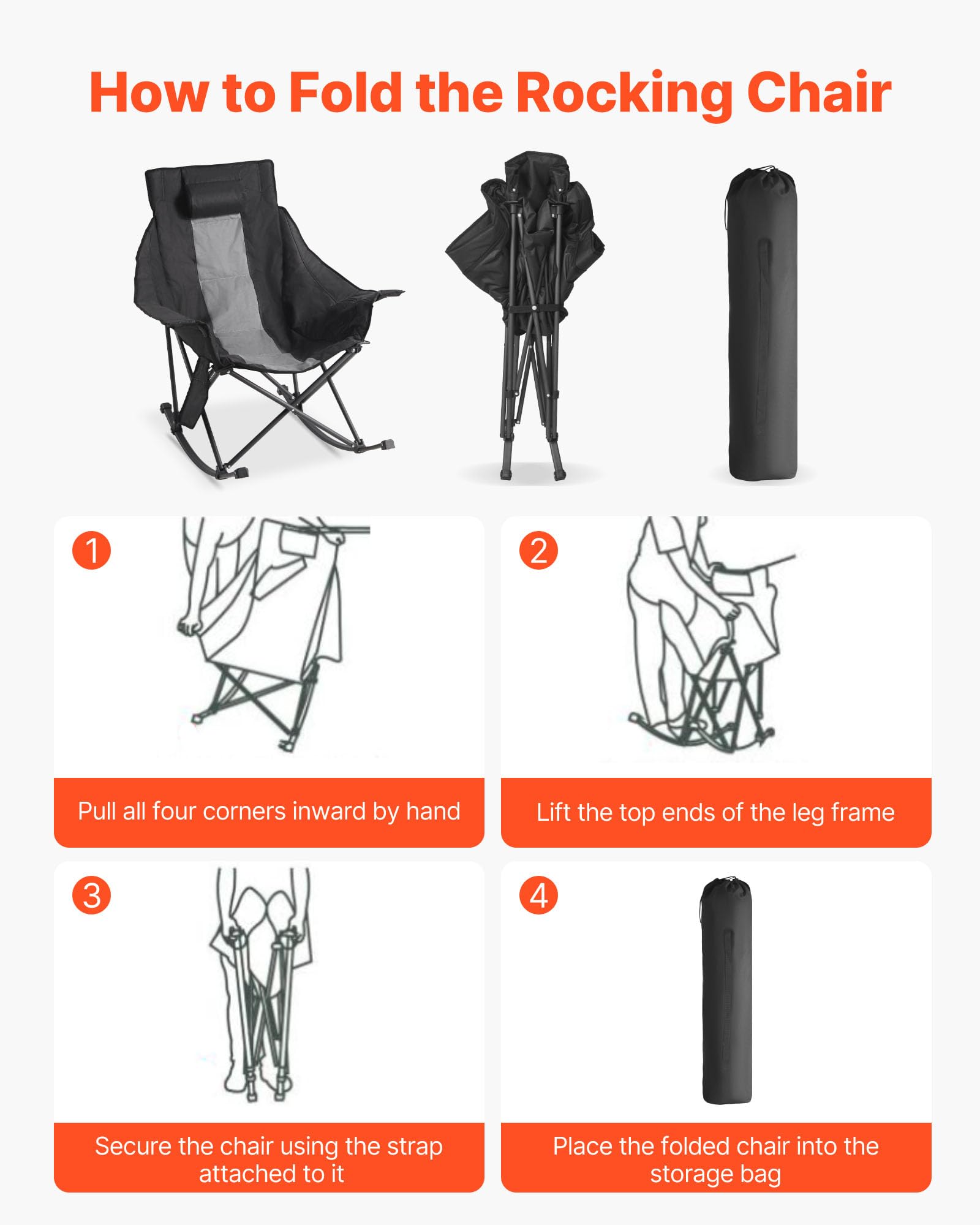 VEVOR heated camping chair with durable oxford fabric resisting wear and tear.