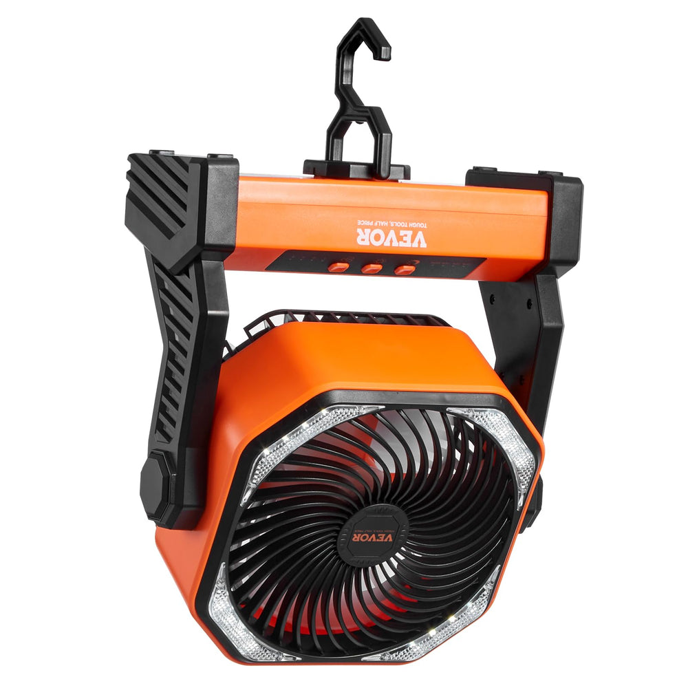VEVOR hidden hook lets you hang the fan for hands-free use