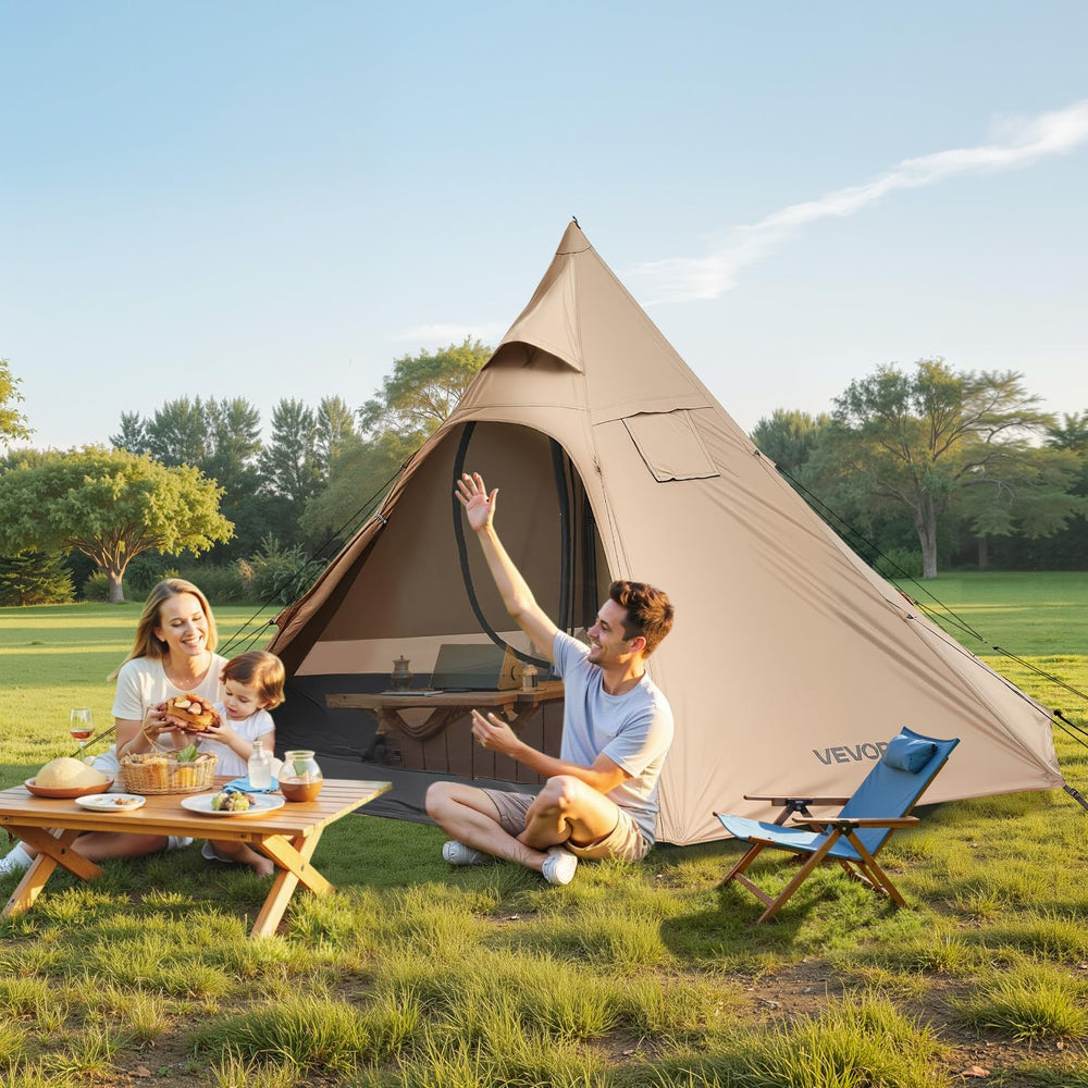 VEVOR hot tent 4-season shelter ideal for camping and fishing