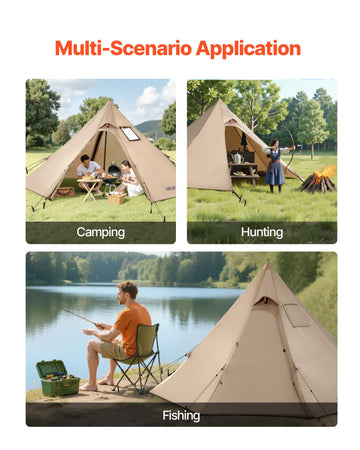 VEVOR hot tent complete kit with stakes and guy ropes