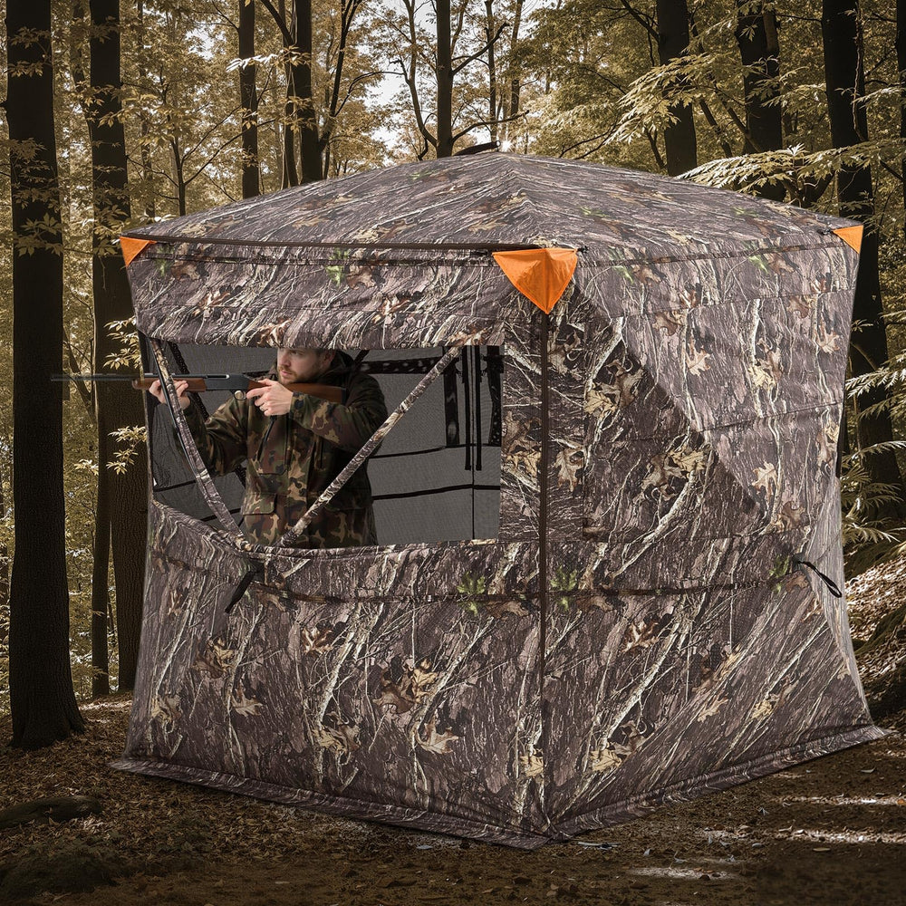 VEVOR hunting blind aluminum hub provides a sturdy frame.