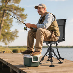 VEVOR folding blind chair enabling quick setup during wildlife observation.
