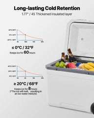 VEVOR 45mm insulation keeps ice cold for extended hours