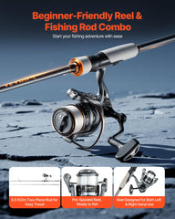 VEVOR IM6 fiberglass-carbon rod demonstrates durable, flexible performance for versatile fishing.