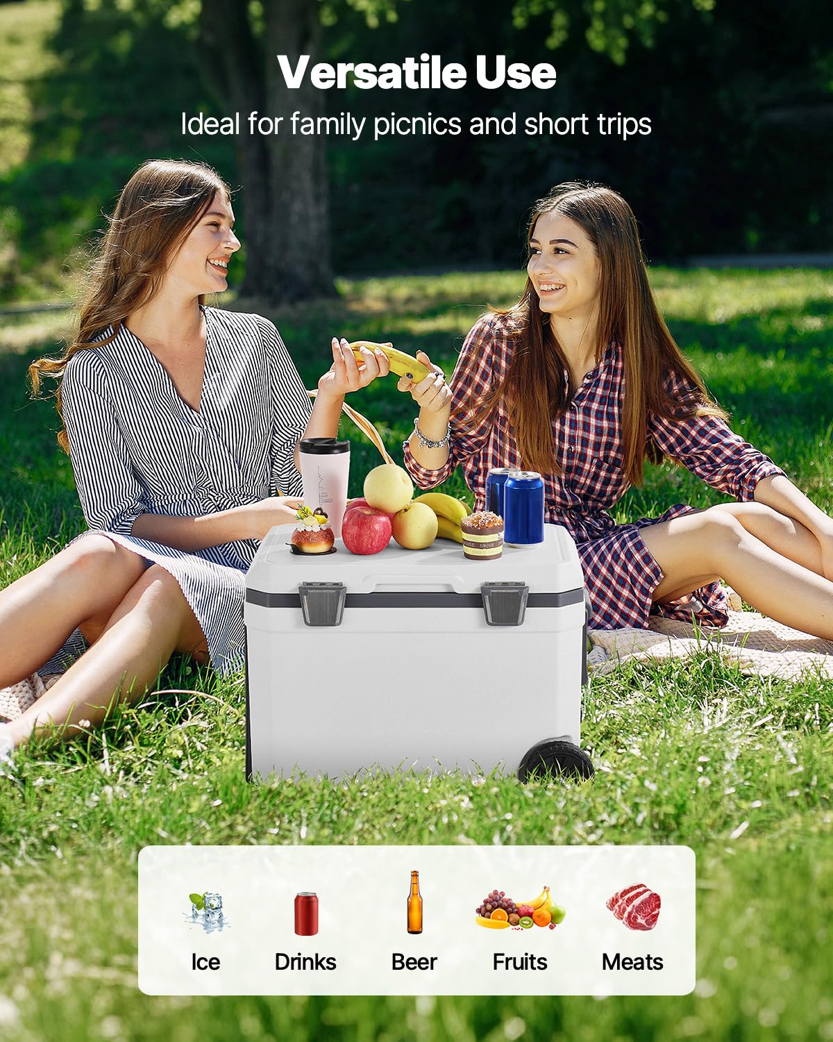 VEVOR lid with two cup holders keeps drinks accessible