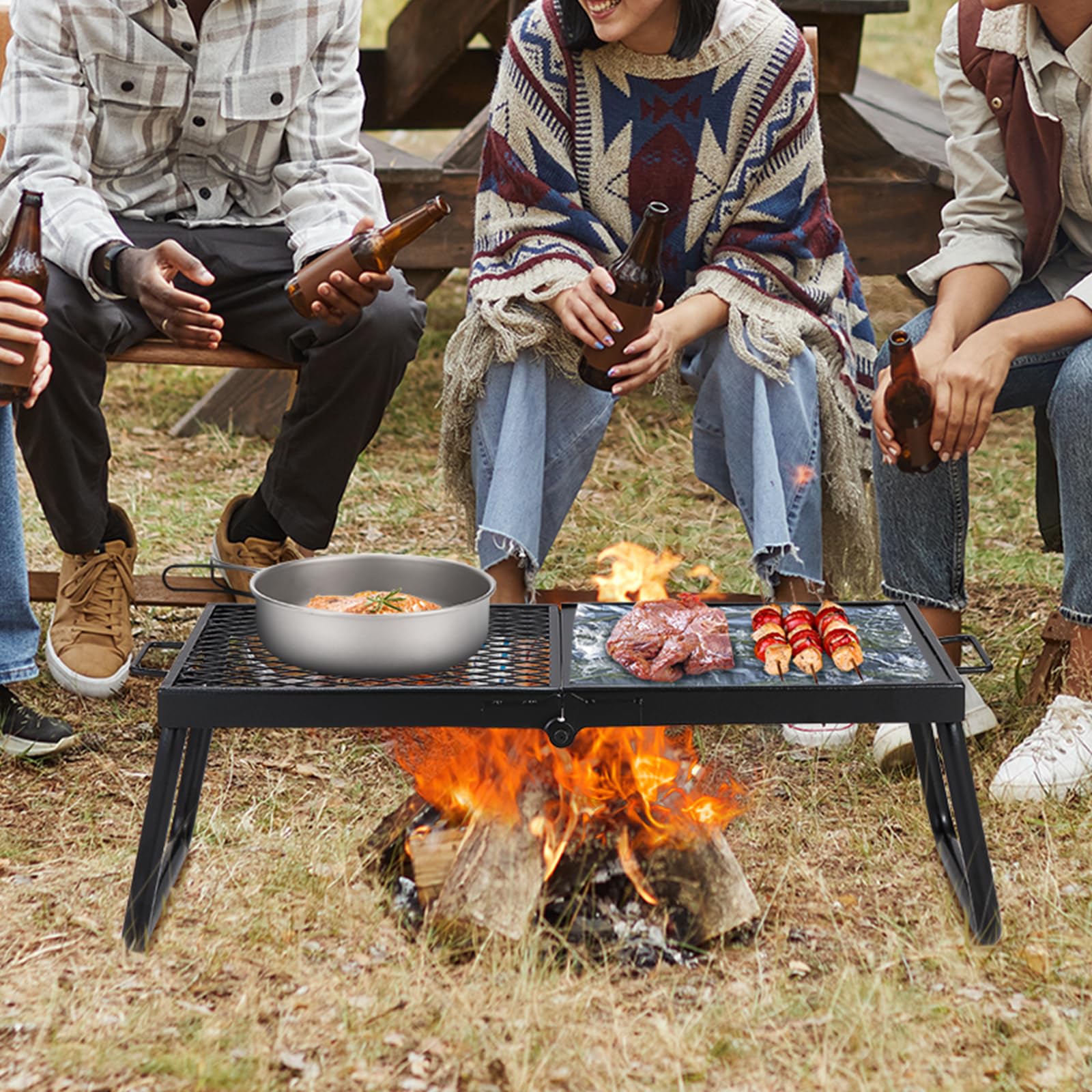 VEVOR multi-purpose outdoor cookware compatible with pans and pots