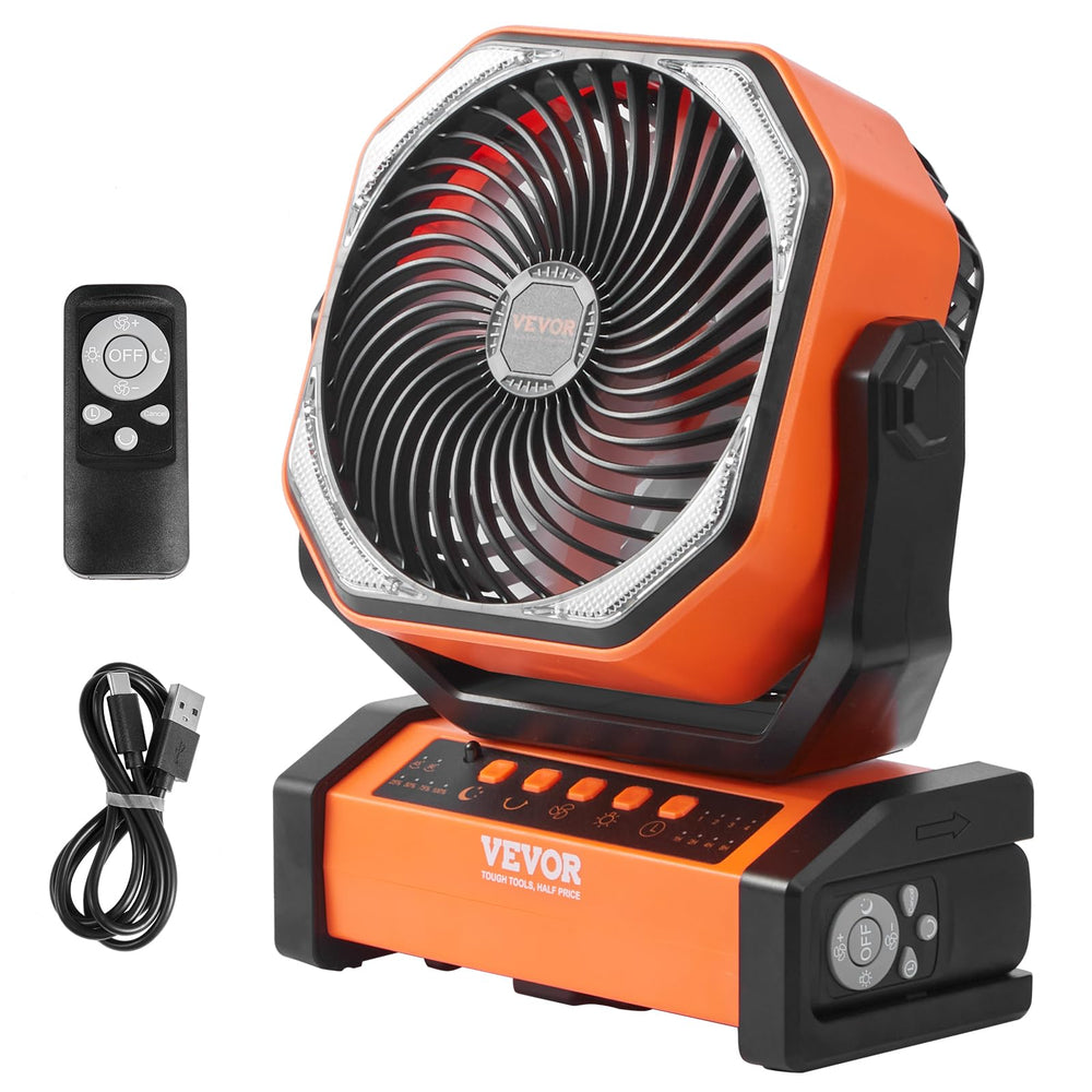 VEVOR multipurpose tent fan ideal for camping travel and home use.