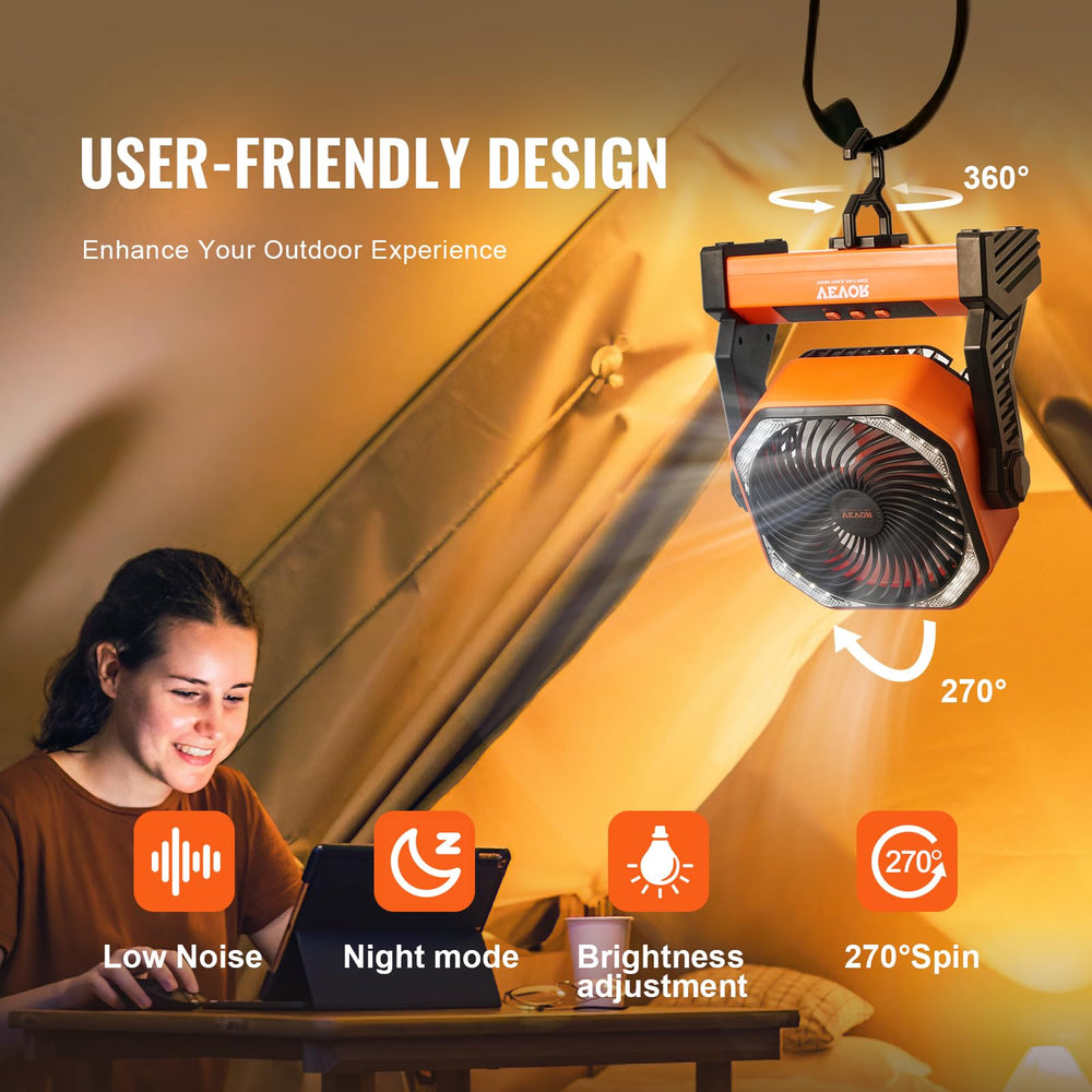 VEVOR 45-90 degree oscillation broadens airflow coverage